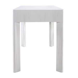 Atlas Checkmate Console Table - Modern White Entryway Furniture with Storage & Stylish Angled Legs TA11042-01
