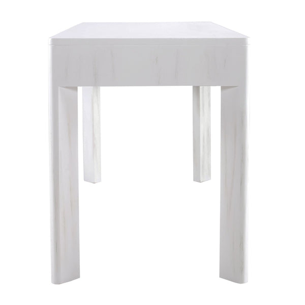 Atlas Checkmate Console Table - Modern White Entryway Furniture with Storage & Stylish Angled Legs TA11042-01