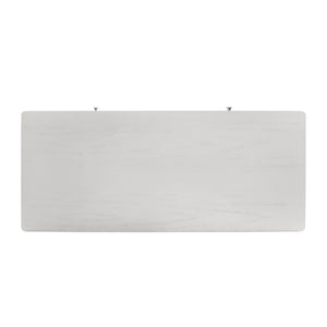 Atlas Checkmate Console Table - Modern White Entryway Furniture with Storage & Stylish Angled Legs TA11042-01