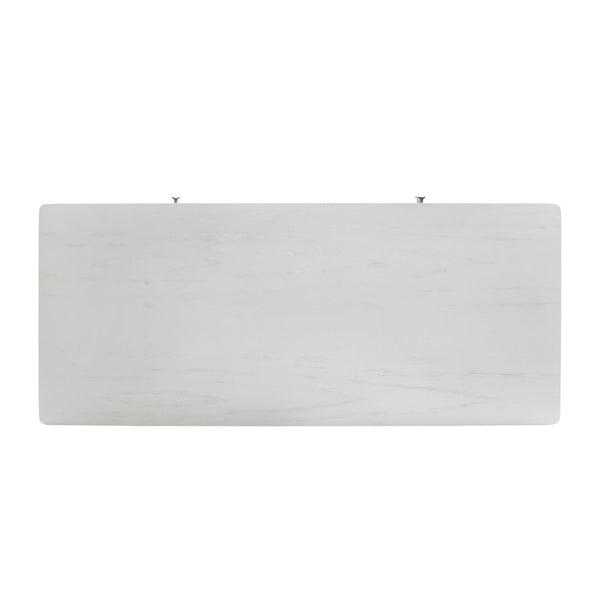 Atlas Checkmate Console Table - Modern White Entryway Furniture with Storage & Stylish Angled Legs TA11042-01