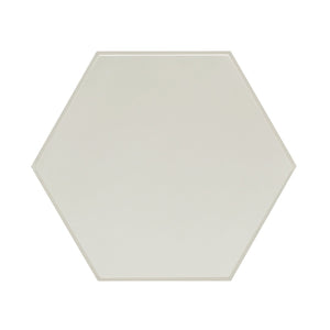 Atlas Clearwater Accent Table - Coastal Hexagonal Design in Shoji White for Versatile Home Styling TA11045-01