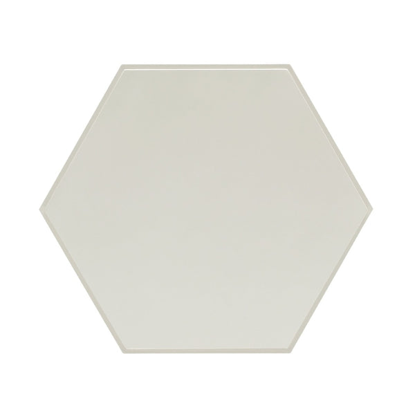 Atlas Clearwater Accent Table - Coastal Hexagonal Design in Shoji White for Versatile Home Styling TA11045-01