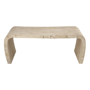 Atlas Clip Coffee Table - Modern White Burl with Sculptural Design, Perfect for Minimalist Living Spaces TA11048-01