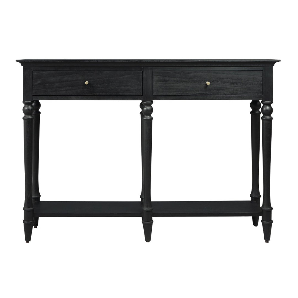 Atlas Conrad Console Table in Kettle Black - Sleek Design with Elegant Storage for Any Space! TA11051-01