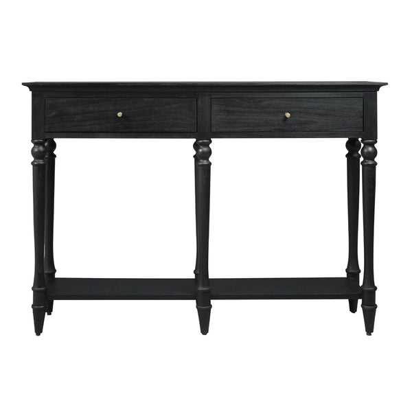 Atlas Conrad Console Table in Kettle Black - Sleek Design with Elegant Storage for Any Space! TA11051-01