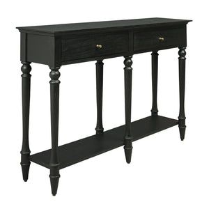 Atlas Conrad Console Table in Kettle Black - Sleek Design with Elegant Storage for Any Space! TA11051-01