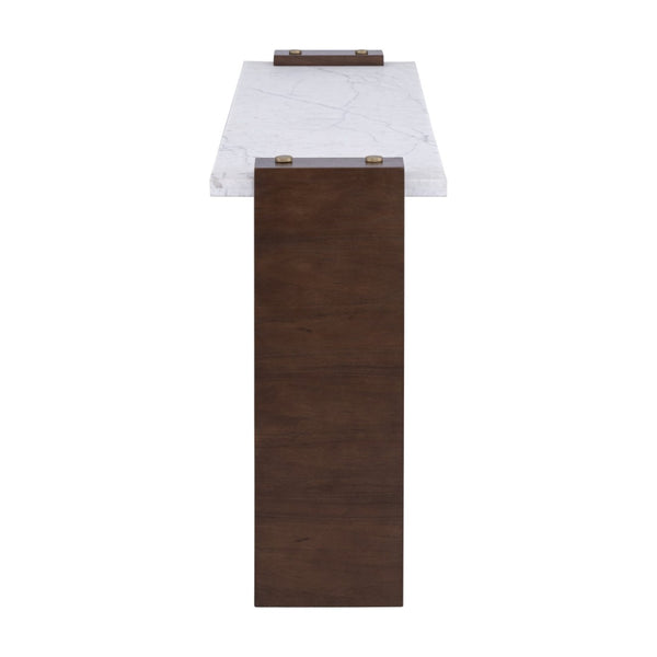 Atlas Corsa Console Table - Mid-Century Elegance with Walnut Base & Marble Top for Modern Interiors TA11053-01