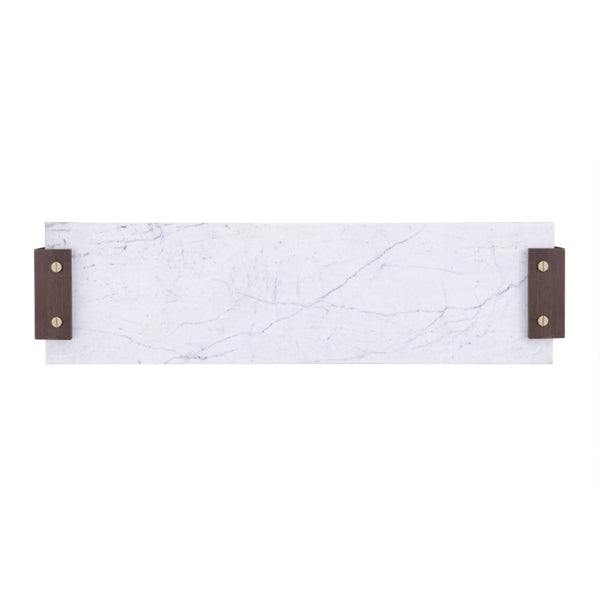 Atlas Corsa Console Table - Mid-Century Elegance with Walnut Base & Marble Top for Modern Interiors TA11053-01