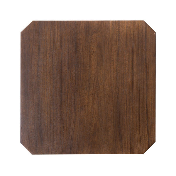 Atlas Crafton Nesting Table Set - Elegant Mahogany Accent Tables with Brass Metal Bases for Versatile Use TA11058-01S