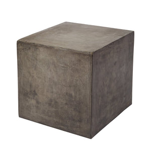 Atlas Cubo Modern Accent Table - Sleek Lightweight Concrete Design for Indoor & Outdoor Versatility TA11062-01
