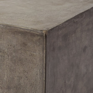 Atlas Cubo Modern Accent Table - Sleek Lightweight Concrete Design for Indoor & Outdoor Versatility TA11062-01