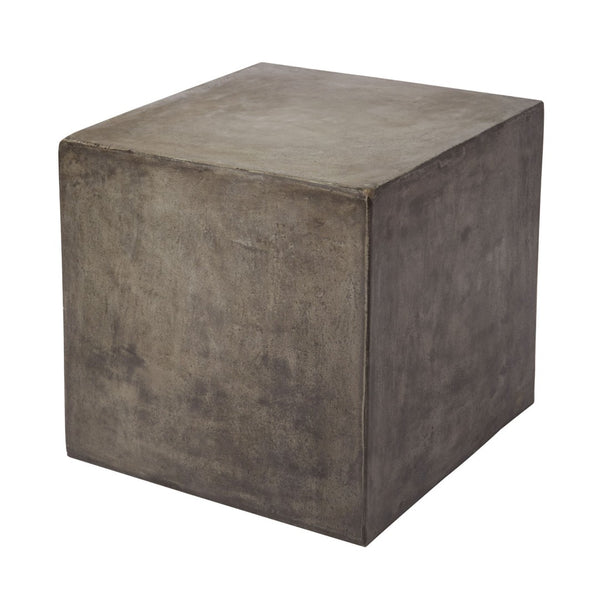 Atlas Cubo Modern Accent Table - Sleek Lightweight Concrete Design for Indoor & Outdoor Versatility TA11062-01