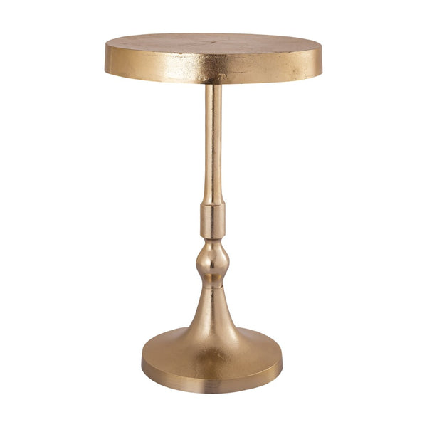 Atlas Dalloway Accent Table - Luxe Gold Finish with Timeless Pedestal Design for Stylish Home Decor TA11063-01