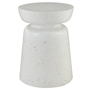 Atlas Dash Compact Accent Table – Versatile White Side Table Perfect for Small Spaces and Modern Décor TA11065-01