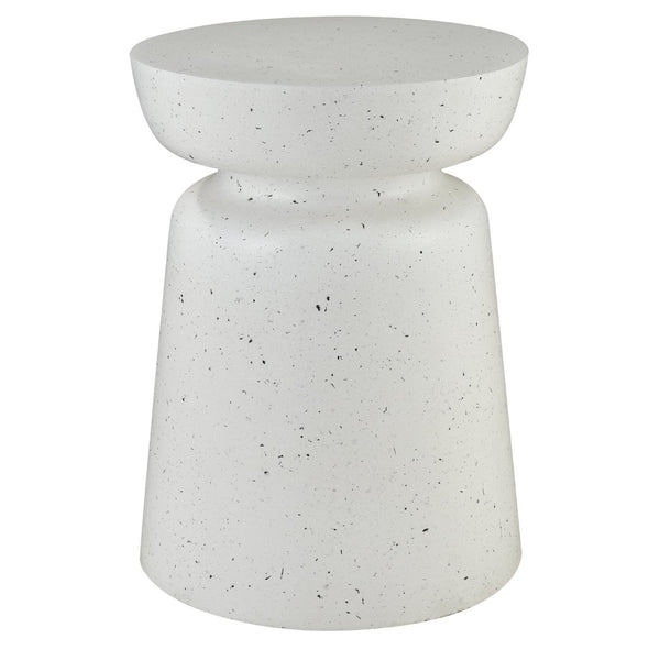 Atlas Dash Compact Accent Table – Versatile White Side Table Perfect for Small Spaces and Modern Décor TA11065-01