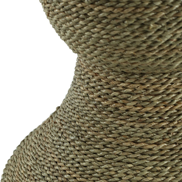 Atlas Elie Accent Table - Coastal-Modern Charm with Marble-Look Top & Woven Rope Finish for Any Space TA11069-01