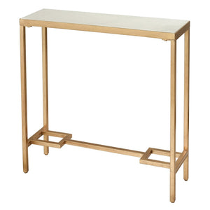 Atlas Equus Console Table – Elegant Gold Leaf Design for Stylish Entryways and Hallways, Space-Saving Solution Small Gold Leaf TA11071-01