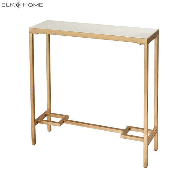 Atlas Equus Console Table – Elegant Gold Leaf Design for Stylish Entryways and Hallways, Space-Saving Solution Small Gold Leaf TA11071-01