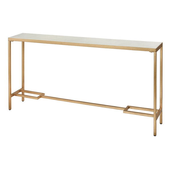 Atlas Equus Console Table – Elegant Gold Leaf Design for Stylish Entryways and Hallways, Space-Saving Solution Tall Gold Leaf TA11072-01