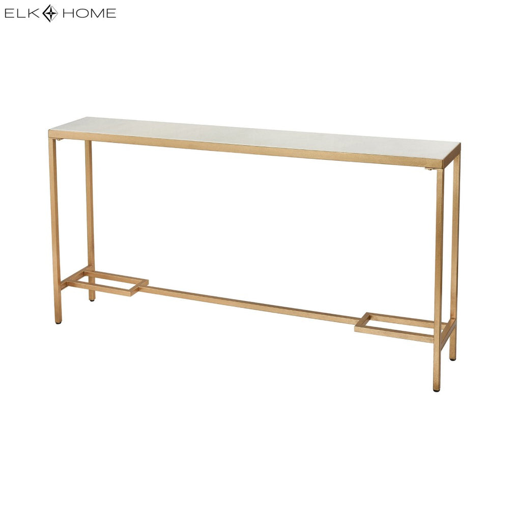 Atlas Equus Console Table – Elegant Gold Leaf Design for Stylish Entryways and Hallways, Space-Saving Solution Tall Gold Leaf TA11072-01