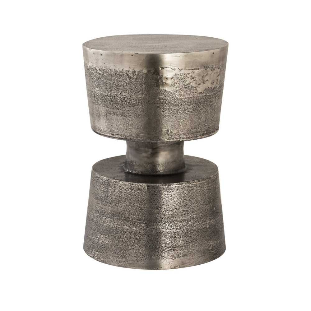 Atlas Gibson Accent Table - Antique Bronze Cast Aluminum, Industrial Design for Stylish Small Spaces TA11079-01