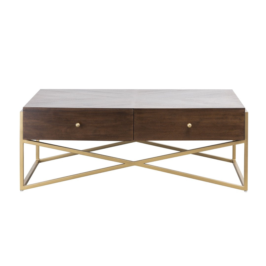 Guilford Coffee Table - Stylish Mahogany Design With Storage Drawers