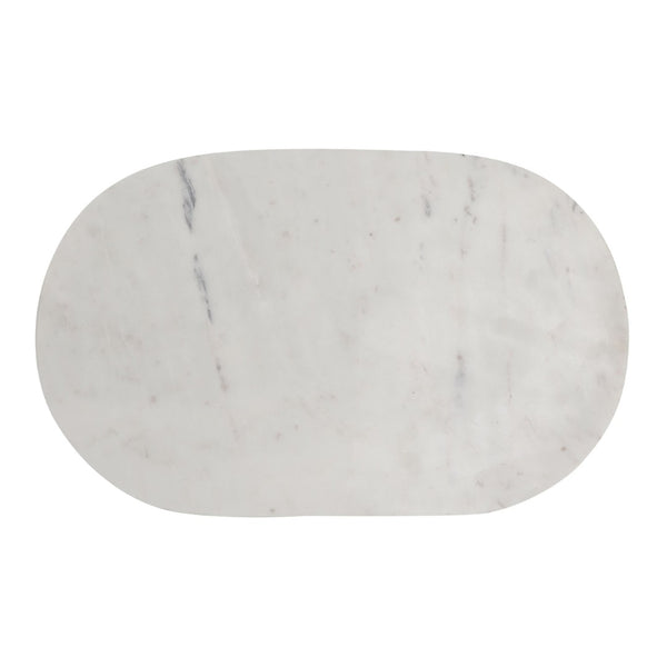 Atlas Harlowe Accent Table - Handcrafted White Marble Top & Antique Brass Frame - Chic Modern Elegance TA11091-01