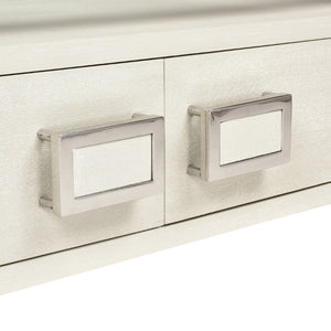 Atlas Hawick Coffee Table - Weathered White with Glass Top, Coastal Charm & Ample Storage for Your Home TA11092-01