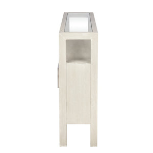 Atlas Hawick Console Table - Elegant Weathered White Design with Versatile Storage for Any Space TA11093-01