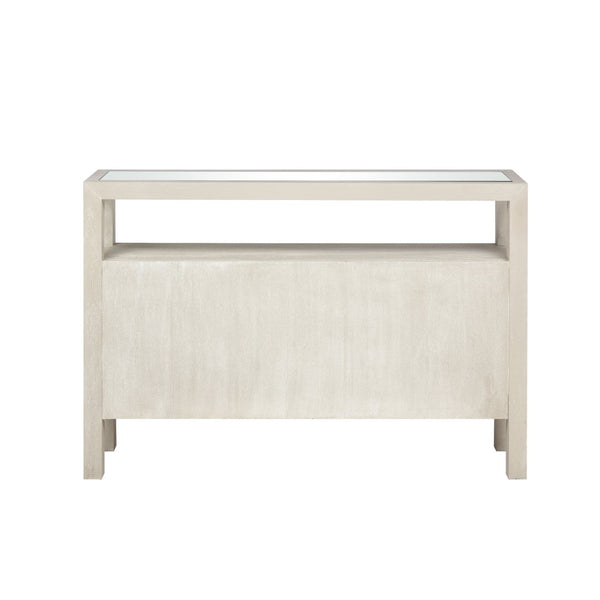 Atlas Hawick Console Table - Elegant Weathered White Design with Versatile Storage for Any Space TA11093-01