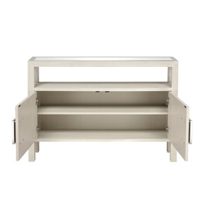 Atlas Hawick Console Table - Elegant Weathered White Design with Versatile Storage for Any Space TA11093-01