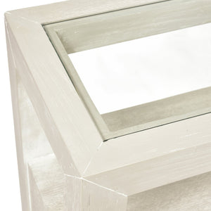 Atlas Hawick Console Table - Elegant Weathered White Design with Versatile Storage for Any Space TA11093-01