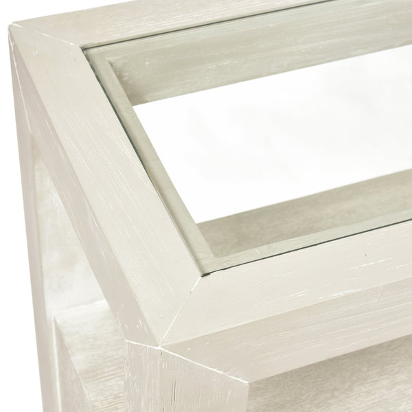 Atlas Hawick Console Table - Elegant Weathered White Design with Versatile Storage for Any Space TA11093-01