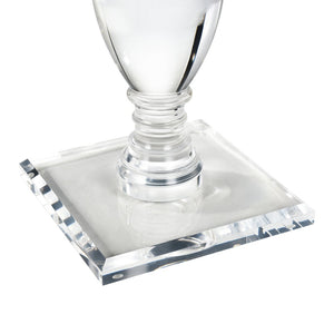 Atlas Jacobs Accent Table - Modern Acrylic Design Elevates Any Space with Minimalist Glamour and Style Pedestal TA11097-01