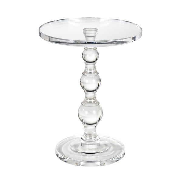 Atlas Jacobs Accent Table - Modern Acrylic Design Elevates Any Space with Minimalist Glamour and Style Round TA11098-01