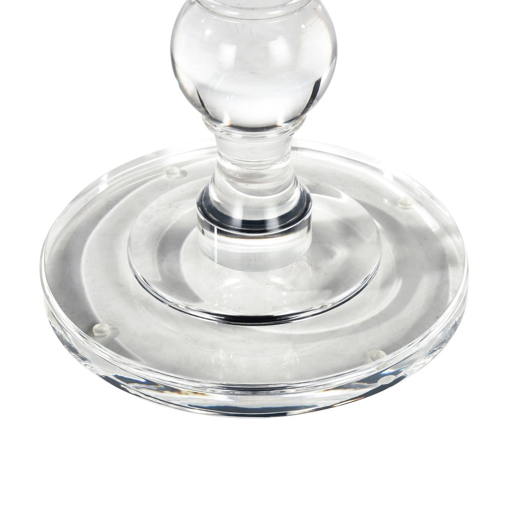 Atlas Jacobs Accent Table - Modern Acrylic Design Elevates Any Space with Minimalist Glamour and Style Round TA11098-01