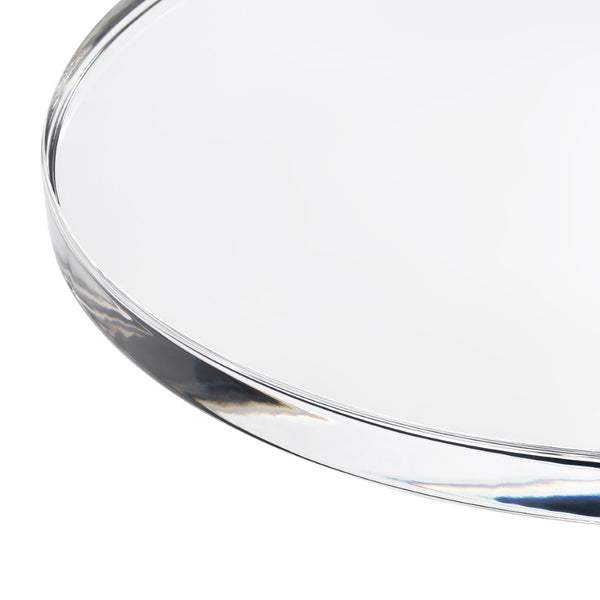 Atlas Jacobs Accent Table - Modern Acrylic Design Elevates Any Space with Minimalist Glamour and Style Round TA11098-01
