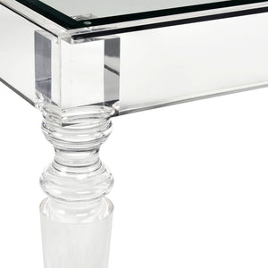 Atlas Jacobs Square Coffee Table - Modern Acrylic Design for Glamorous Living Spaces, 48" x 48" x 20" TA11101-01