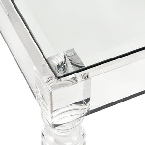 Atlas Jacobs Square Coffee Table - Modern Acrylic Design for Glamorous Living Spaces, 48" x 48" x 20" TA11101-01