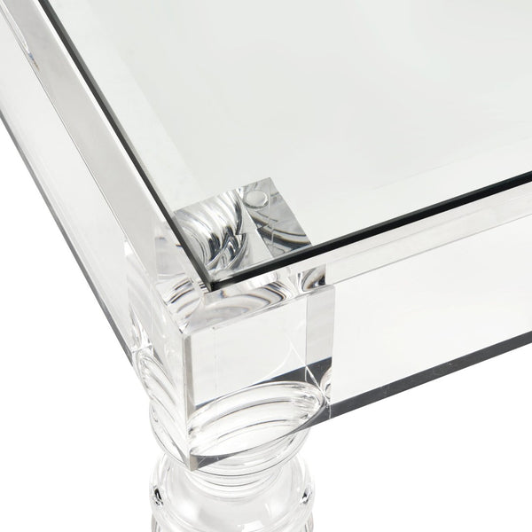 Atlas Jacobs Square Coffee Table - Modern Acrylic Design for Glamorous Living Spaces, 48" x 48" x 20" TA11101-01