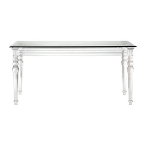 Atlas Jacobs Acrylic Console Table - Modern Minimalist Design for Entryways, Living Rooms & Hallways TA11102-01