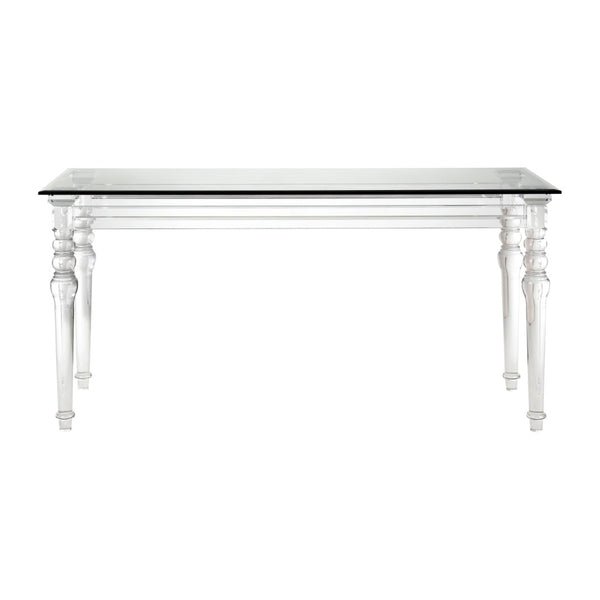 Atlas Jacobs Acrylic Console Table - Modern Minimalist Design for Entryways, Living Rooms & Hallways TA11102-01