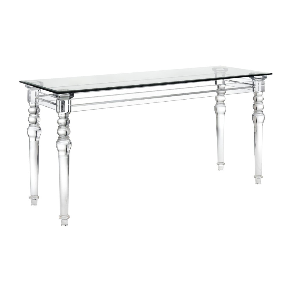 Atlas Jacobs Acrylic Console Table - Modern Minimalist Design for Entryways, Living Rooms & Hallways TA11102-01