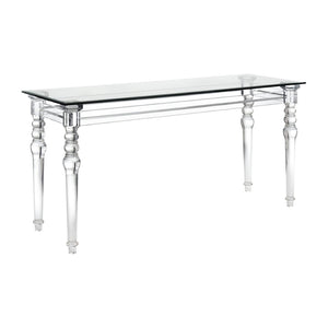 Atlas Jacobs Acrylic Console Table - Modern Minimalist Design for Entryways, Living Rooms & Hallways TA11102-01