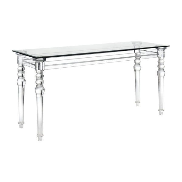Atlas Jacobs Acrylic Console Table - Modern Minimalist Design for Entryways, Living Rooms & Hallways TA11102-01