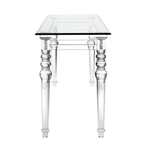 Atlas Jacobs Acrylic Console Table - Modern Minimalist Design for Entryways, Living Rooms & Hallways TA11102-01