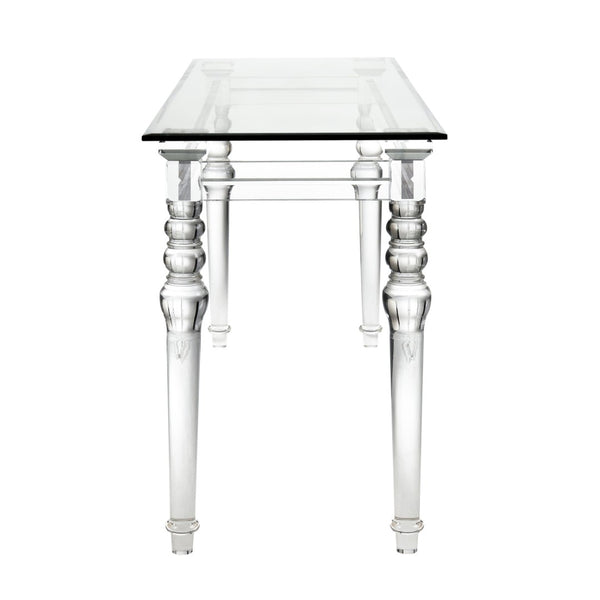 Atlas Jacobs Acrylic Console Table - Modern Minimalist Design for Entryways, Living Rooms & Hallways TA11102-01