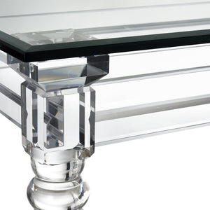 Atlas Jacobs Acrylic Console Table - Modern Minimalist Design for Entryways, Living Rooms & Hallways TA11102-01