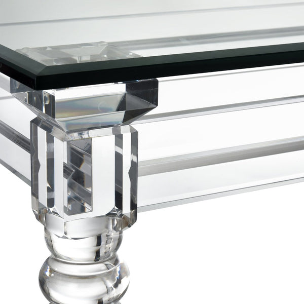 Atlas Jacobs Acrylic Console Table - Modern Minimalist Design for Entryways, Living Rooms & Hallways TA11102-01