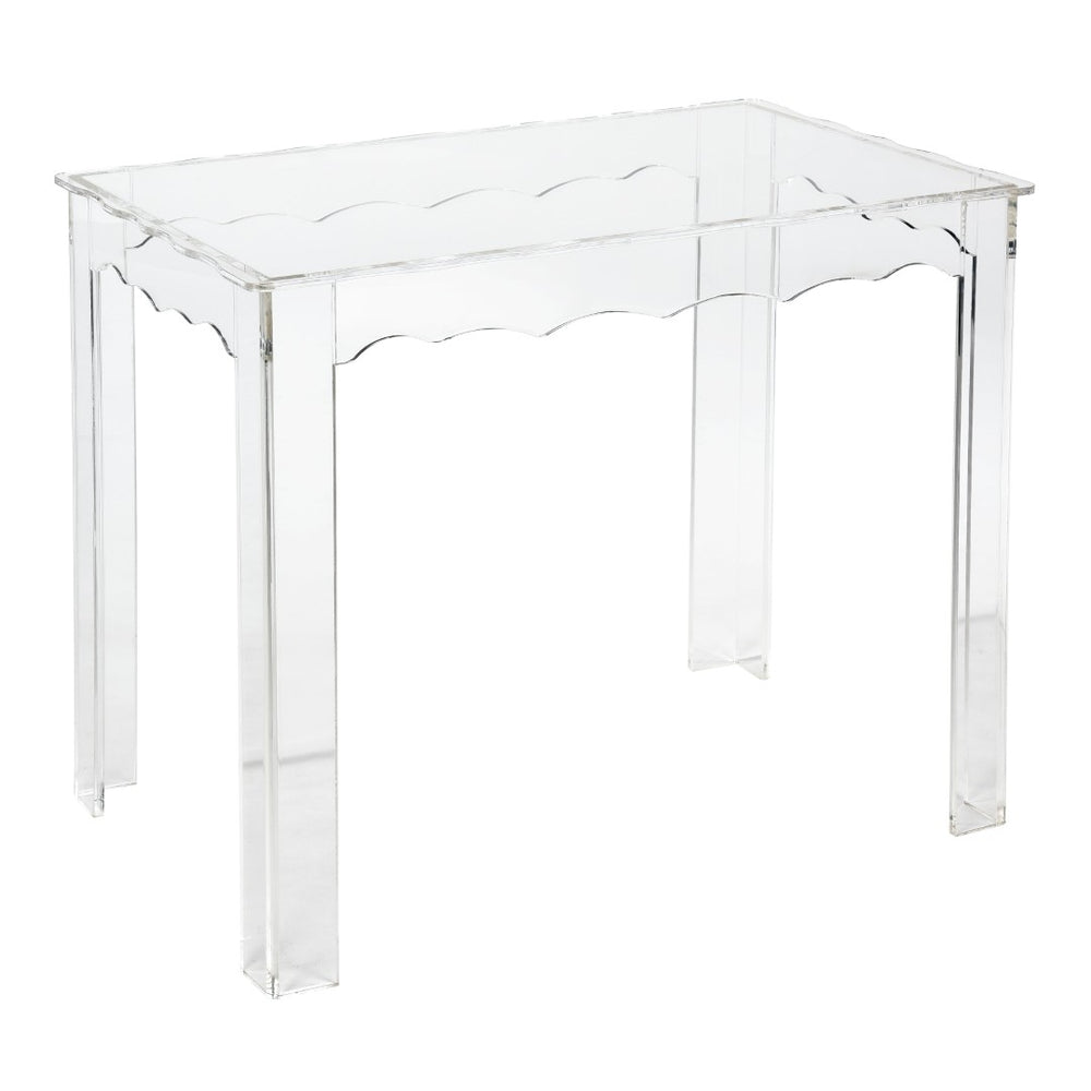 Atlas Jacobs Nesting Tables - Chic Clear Acrylic Design for Modern Living Room or Bedroom Decor Style Set of 3 Square Clear TA11104-01S